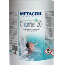 CHLOR NET 20 1 Kg - Trattamento di mantenimento a base di cloro in pastiglie da 20gr cadauna