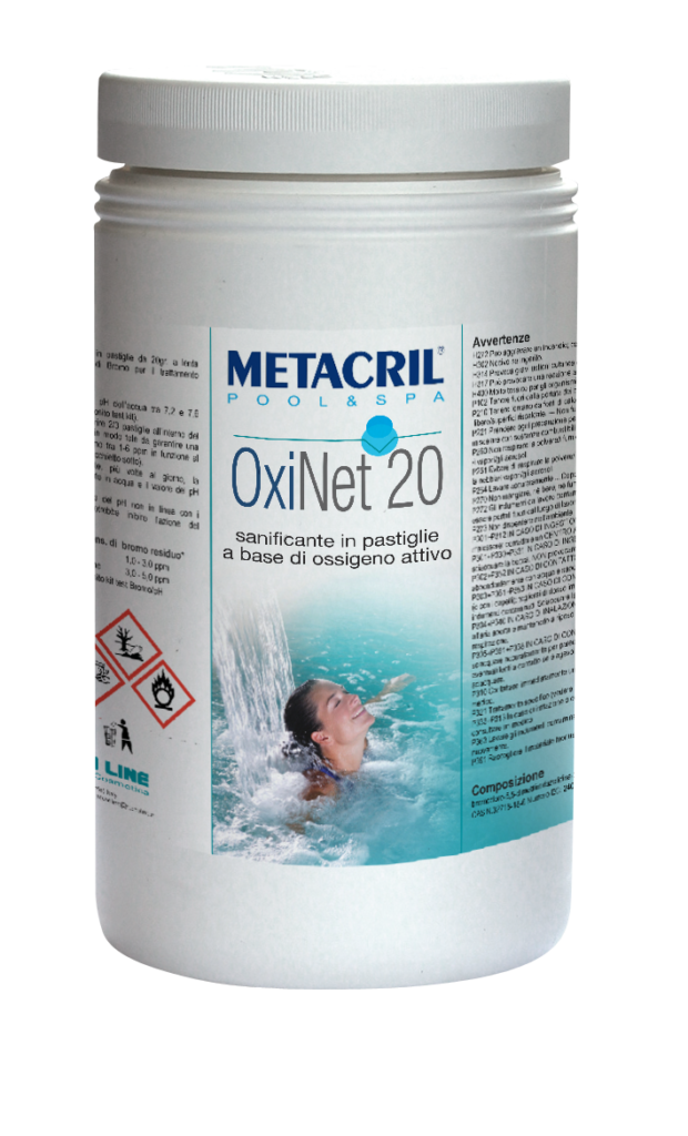 OXINET 20 - 1,2 Kg - Trattamento di mantenimento a base di ossigeno in pastiglie da 20 Gr cadauna