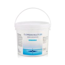 Clorosan Multi 200 – 4 AZIONI – 5 Kg – Trattamento Sanificante-Stabilizzante-Antialga-Flocculante in pastiglie da 200Gr cadauna
