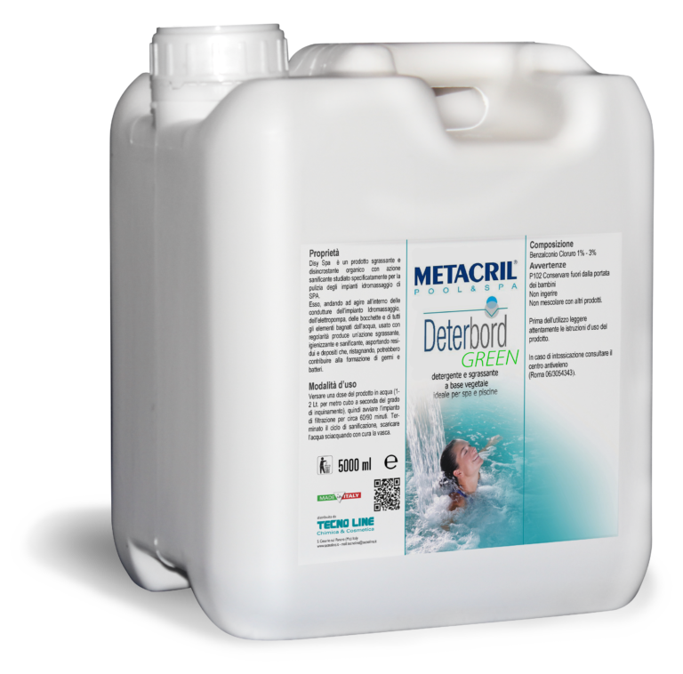 DETRBORD GREEN 5Lt - ECO Detergente e sgrassante per la superficie della SPA o Piscina
