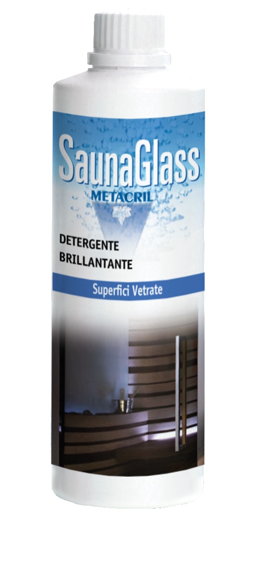 SAUNAGLASS - Detergente e brillantante per i vetri della Sauna