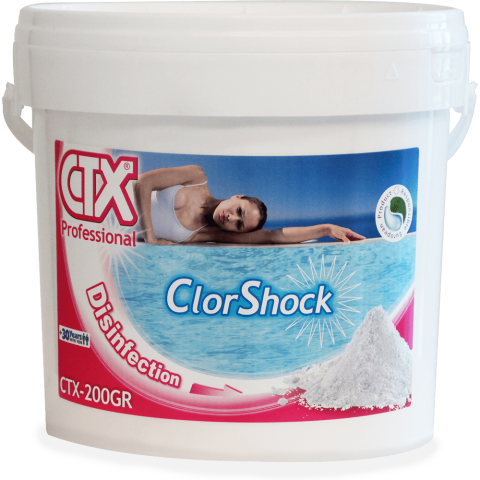 CTX- Pastiglie 200 gr Cloro Chock per Piscina 55% - 5 Kg