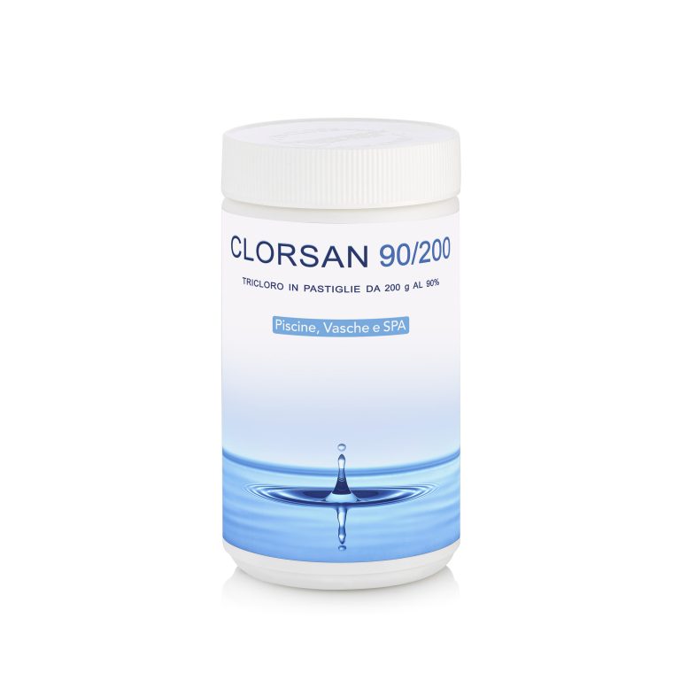 Clorsan 90/200 1 Kg – Trattamento Di Mantenimento A Base Di Tricloro 90% In Pastiglie Da 200gr Cadauna