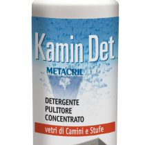 KAMIN DET - 500ml Pulitore detergente e sgrassante super-concentrato per le superfici vetrate del camino o della stufa (legna o pellet).